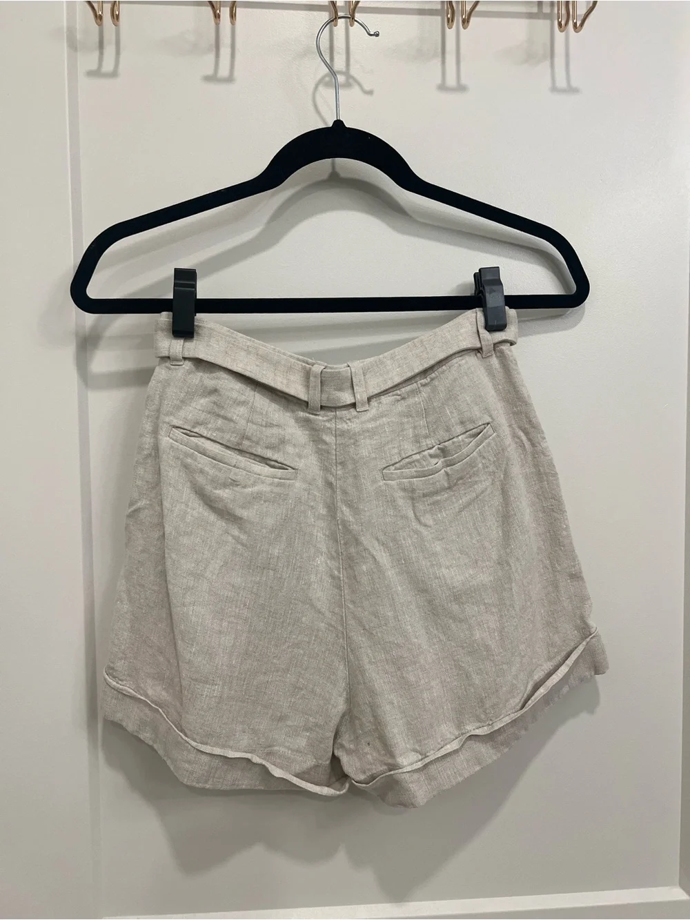 & Other Stories Linen-Blend High-Waist Shorts with belt & matching top available